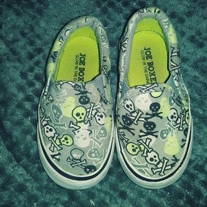 Joe Boxer glow in the dark slip on sneakers